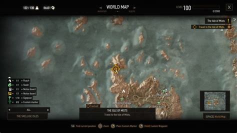 The Witcher 3: Isle of Mists walkthrough .